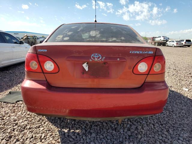 1NXBR30EX8Z035415 - 2008 TOYOTA COROLLA CE RED photo 6