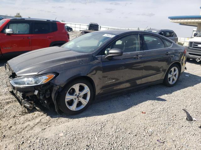 3FA6P0UUXGR124005 - 2016 FORD FUSION S HYBRID GRAY photo 1