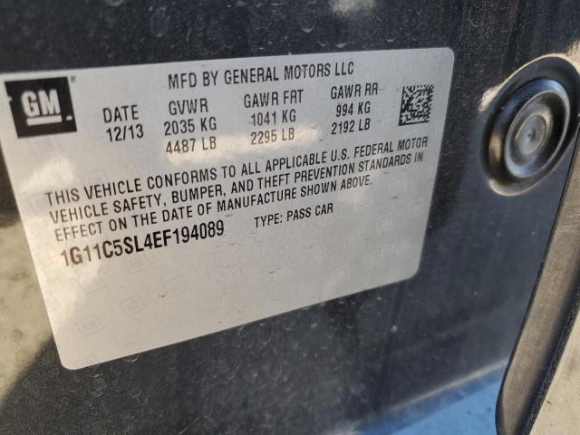 1G11C5SL4EF194089 - 2014 CHEVROLET MALIBU 1LT GRAY photo 12