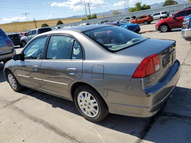 2HGES16525H535652 - 2005 HONDA CIVIC LX GRAY photo 2