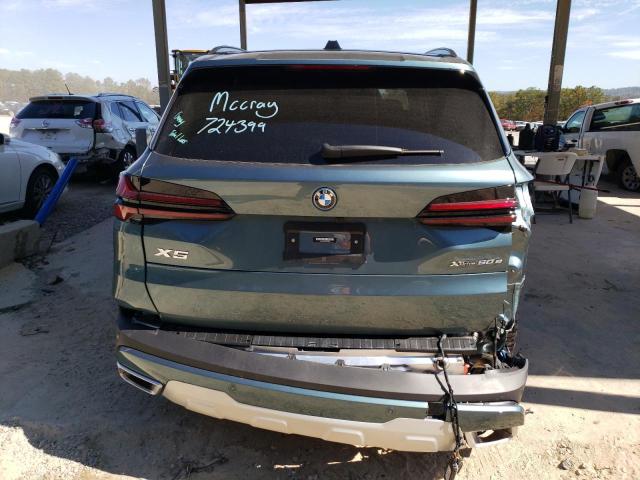5UX43EU08R9S26830 - 2024 BMW X5 XDRIVE50E GREEN photo 6