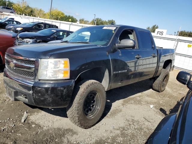 2GCEC13CX71565766 - 2007 CHEVROLET SILVERADO C1500 CREW CAB BLACK photo 1