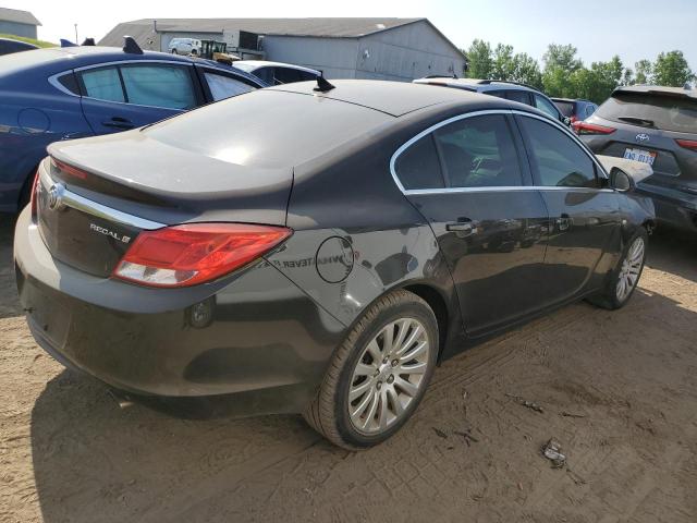 2G4GV5EV5B9210132 - 2011 BUICK REGAL CXL BLACK photo 3