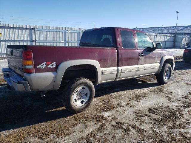 1GCGK29U4YE265545 - 2000 CHEVROLET silverado K2500 MAROON photo 3