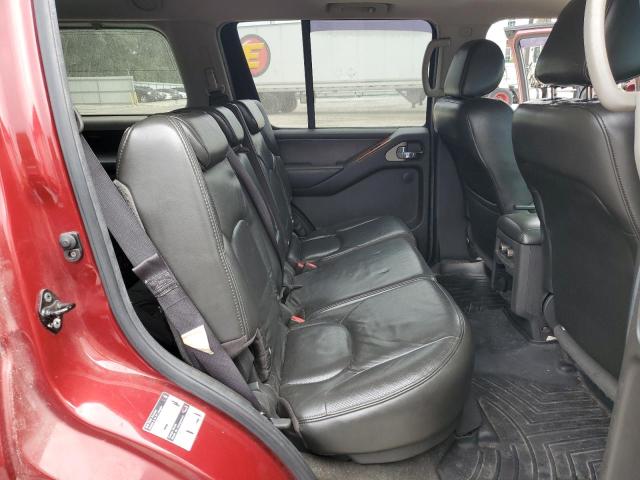 5N1AR18WX6C614520 - 2006 NISSAN PATHFINDER LE RED photo 11