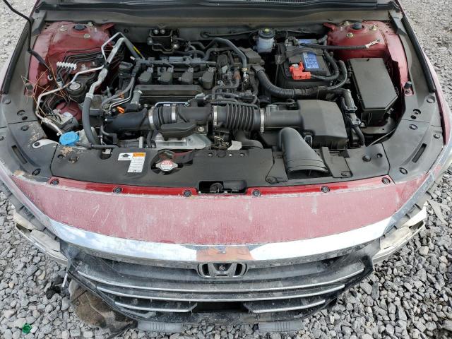 1HGCV1F53NA002934 - 2022 HONDA ACCORD EXL RED photo 11