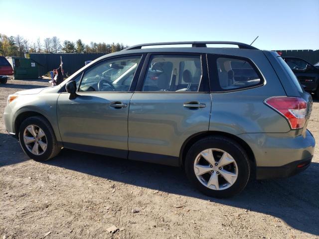 JF2SJABC7FH595332 - 2015 SUBARU FORESTER 2.5I GREEN photo 2