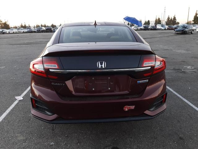 JHMZC5F11JC016928 - 2018 HONDA CLARITY MAROON photo 6