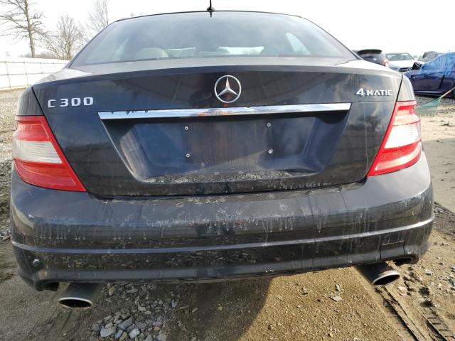 WDDGF81XX8F050703 - 2008 MERCEDES-BENZ C-CLASS 300 4MATIC BLACK photo 6