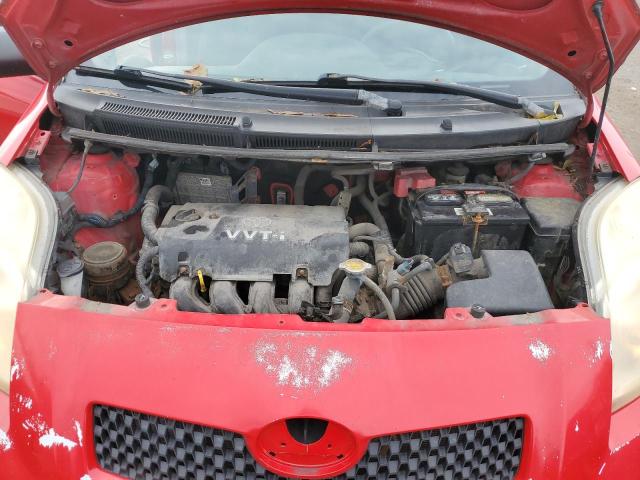 JTDKT923875127555 - 2007 TOYOTA YARIS RED photo 11