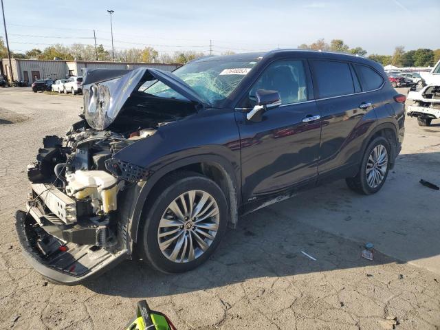 5TDEBRCH6NS095092 - 2022 TOYOTA HIGHLANDER HYBRID PLATINUM BLUE photo 1