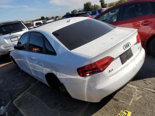 WAUAFAFL8BN045832 - 2011 AUDI A4 PREMIUM WHITE photo 2