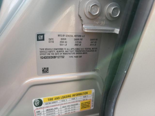 1G4GE5ED6BF127792 - 2011 BUICK LACROSSE CXS TAN photo 12