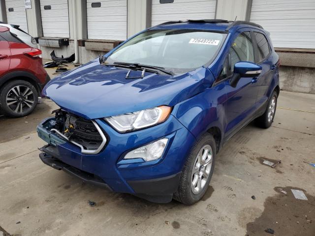 MAJ3S2GE9MC417373 - 2021 FORD ECOSPORT SE BLUE photo 1