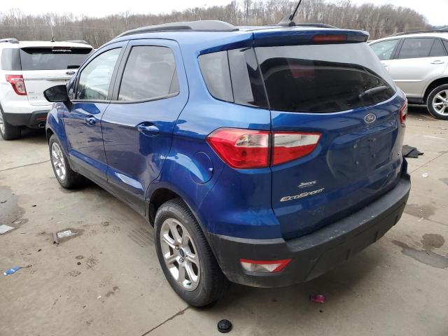 MAJ3S2GE9MC417373 - 2021 FORD ECOSPORT SE BLUE photo 2