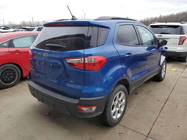 MAJ3S2GE9MC417373 - 2021 FORD ECOSPORT SE BLUE photo 3