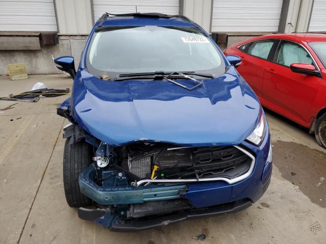 MAJ3S2GE9MC417373 - 2021 FORD ECOSPORT SE BLUE photo 5