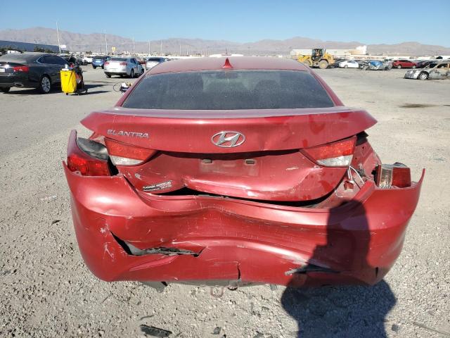 KMHDH4AE0DU947769 - 2013 HYUNDAI ELANTRA GLS RED photo 6