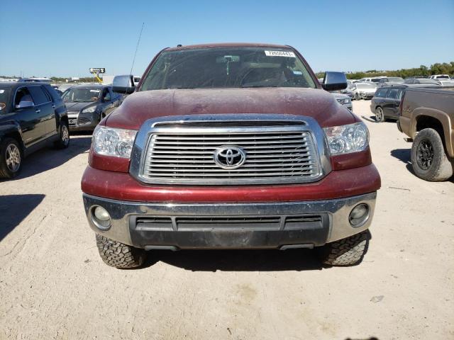 5TFHW5F18AX131989 - 2010 TOYOTA TUNDRA CREWMAX LIMITED BURGUNDY photo 5