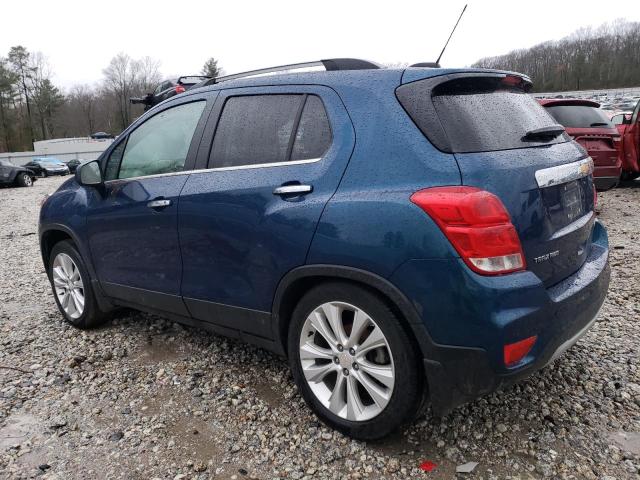 3GNCJRSB7KL392811 - 2019 CHEVROLET TRAX PREMIER BLUE photo 2