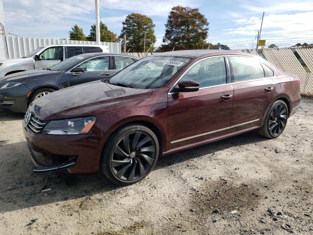 1VWCM7A35EC038023 - 2014 VOLKSWAGEN PASSAT SEL BURGUNDY photo 1