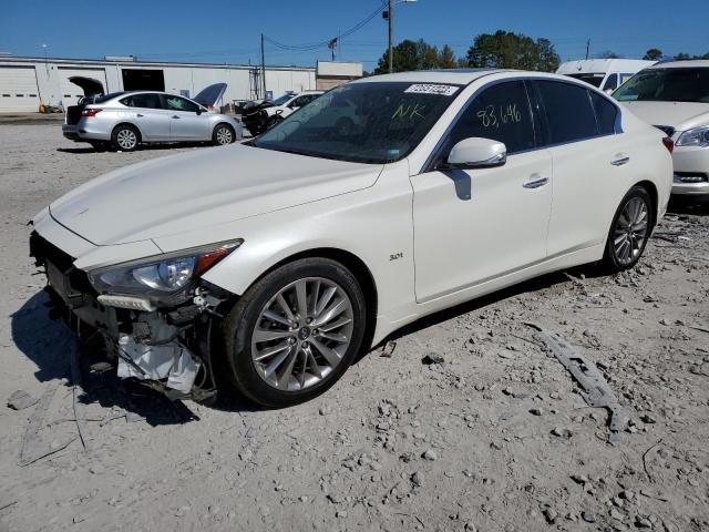 JN1EV7AP1JM356157 - 2018 INFINITI Q50 LUXE WHITE photo 1