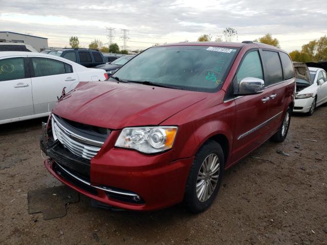 2C4RC1GG6FR553421 - 2015 CHRYSLER TOWN & COU LIMITED PLATINUM RED photo 1