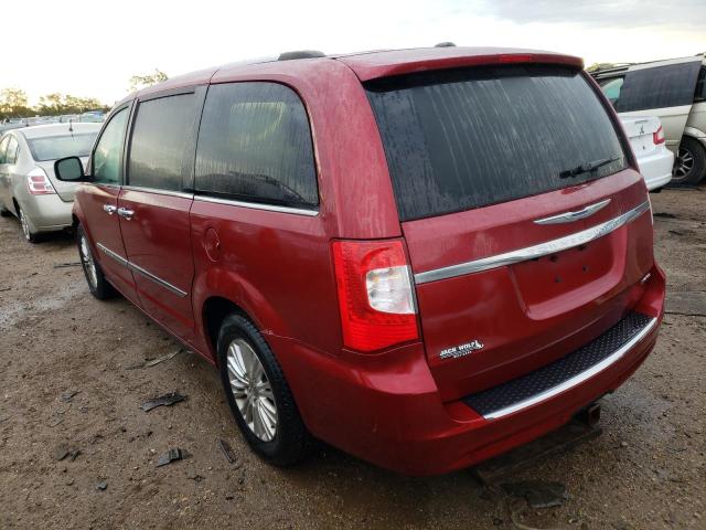 2C4RC1GG6FR553421 - 2015 CHRYSLER TOWN & COU LIMITED PLATINUM RED photo 2