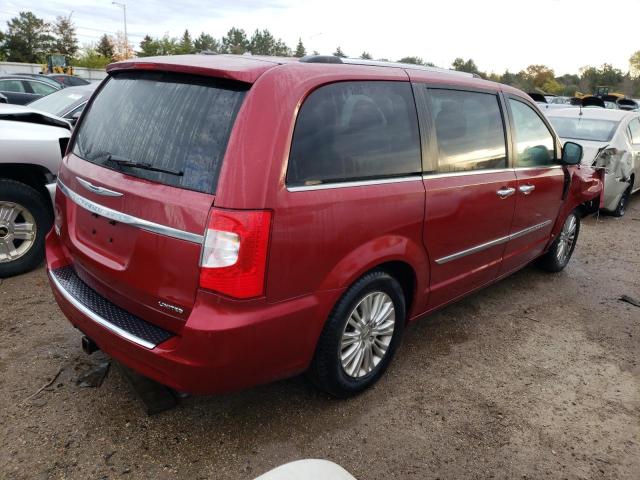 2C4RC1GG6FR553421 - 2015 CHRYSLER TOWN & COU LIMITED PLATINUM RED photo 3