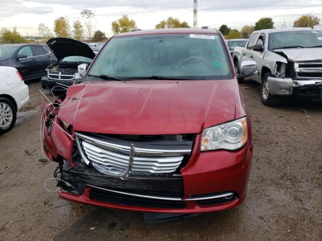2C4RC1GG6FR553421 - 2015 CHRYSLER TOWN & COU LIMITED PLATINUM RED photo 5