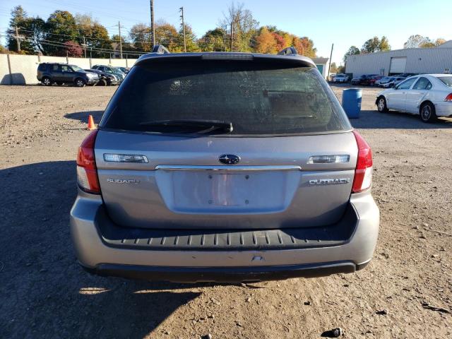 4S4BP60C087323612 - 2008 SUBARU OUTBACK GRAY photo 6