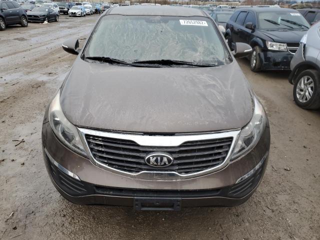 KNDPB3A23D7422531 - 2013 KIA SPORTAGE BASE BROWN photo 5