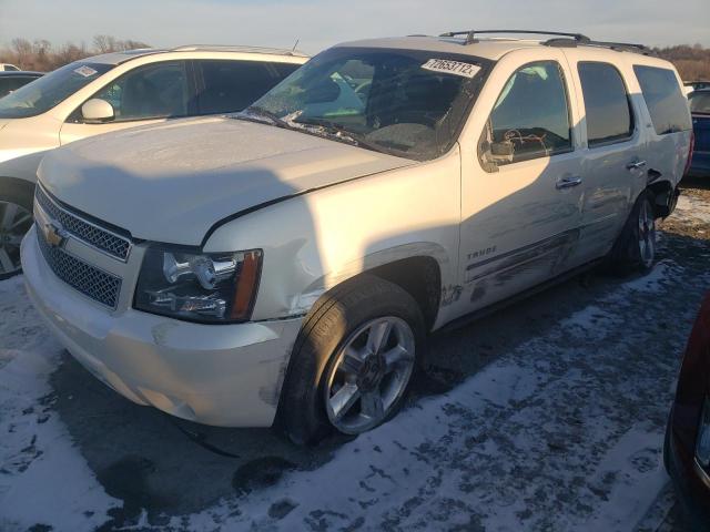 1GNSKCE05ER144764 - 2014 CHEVROLET TAHOE K1500 LTZ WHITE photo 1