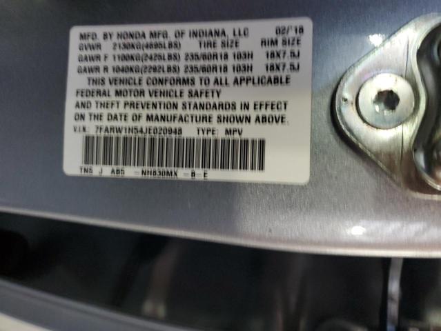 7FARW1H54JE020948 - 2018 HONDA CR-V EX SILVER photo 13