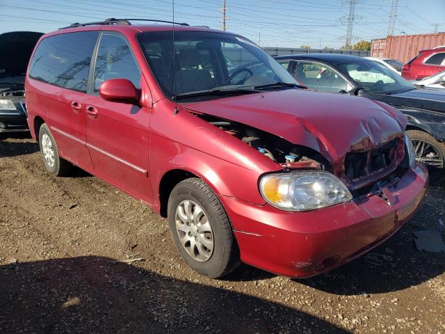 KNDUP132856720277 - 2005 KIA SEDONA EX RED photo 4