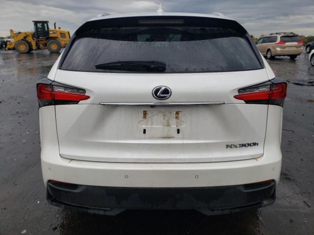 JTJBJRBZ8F2016933 - 2015 LEXUS NX 300H WHITE photo 6