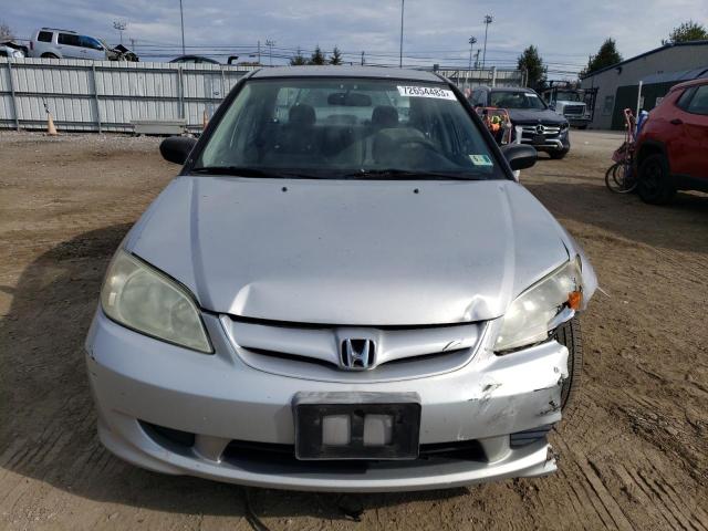 1HGES16385L016297 - 2005 HONDA CIVIC DX VP 银色 照片 5