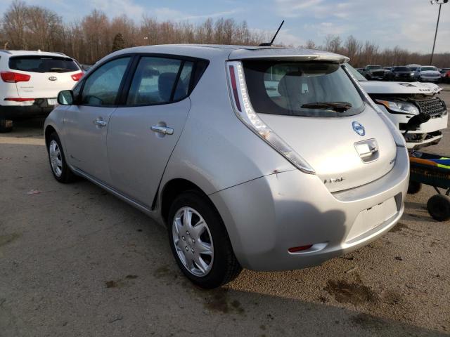 1N4AZ0CP6FC327888 - 2015 NISSAN LEAF S SILVER photo 3