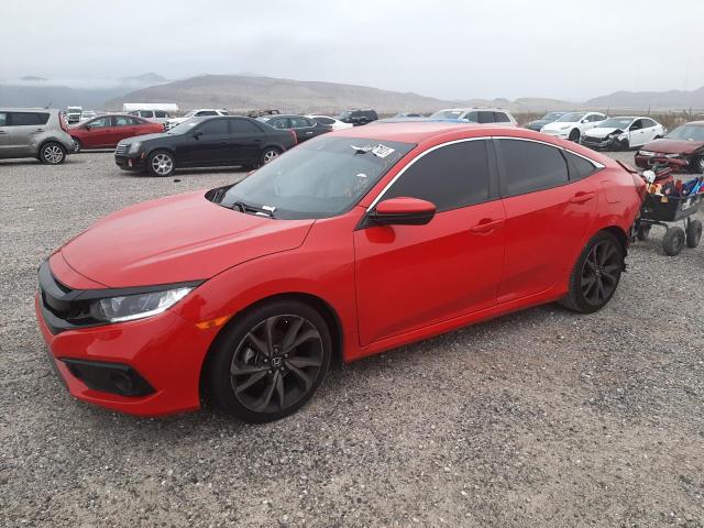 2HGFC2F82KH560306 - 2019 HONDA CIVIC SPORT RED photo 1