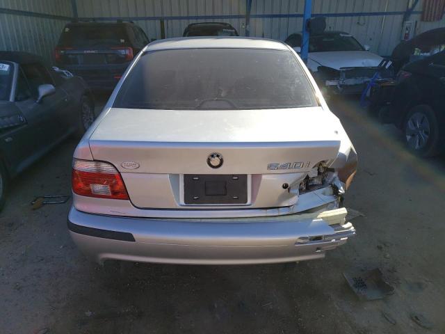WBADN63431GM71148 - 2001 BMW 540 I AUTOMATIC Srebrny zdjęcie 6