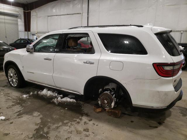 1C4RDJEG4EC351801 - 2014 DODGE DURANGO CITADEL WHITE photo 2