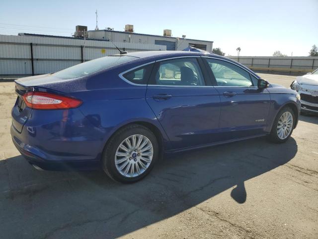 3FA6P0LU8DR170140 - 2013 FORD FUSION SE HYBRID BLUE photo 3