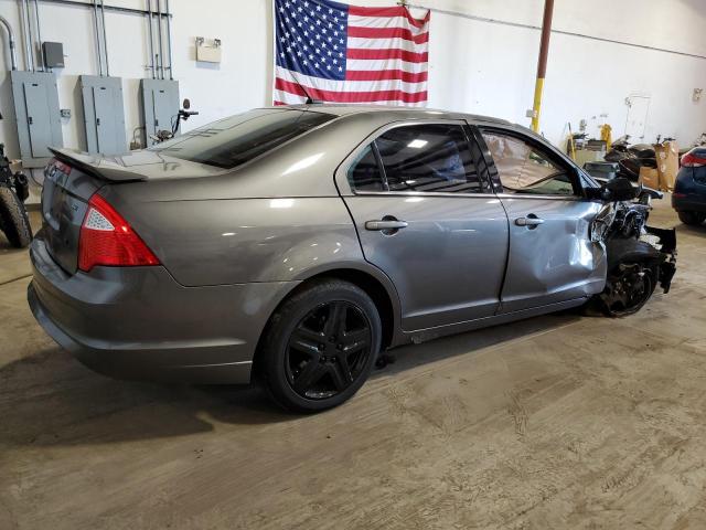 3FAHP0HA2AR129408 - 2010 FORD FUSION SE GRAY photo 3