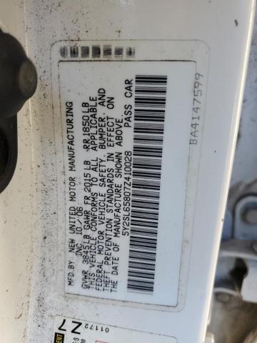 5Y2SL65807Z410028 - 2007 PONTIAC VIBE WHITE photo 14