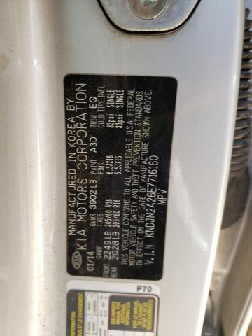 KNDJN2A26E7716160 - 2014 KIA SOUL SILVER photo 12