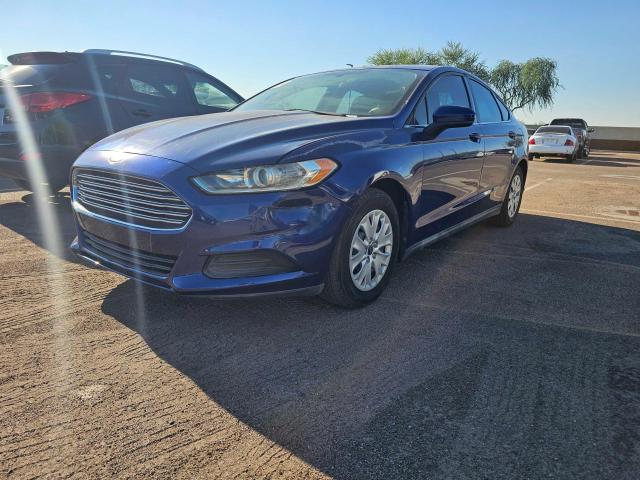 3FA6P0G70ER185852 - 2014 FORD FUSION S BLUE photo 2