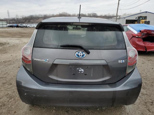 JTDKDTB36C1021472 - 2012 TOYOTA PRIUS C GRAY photo 6