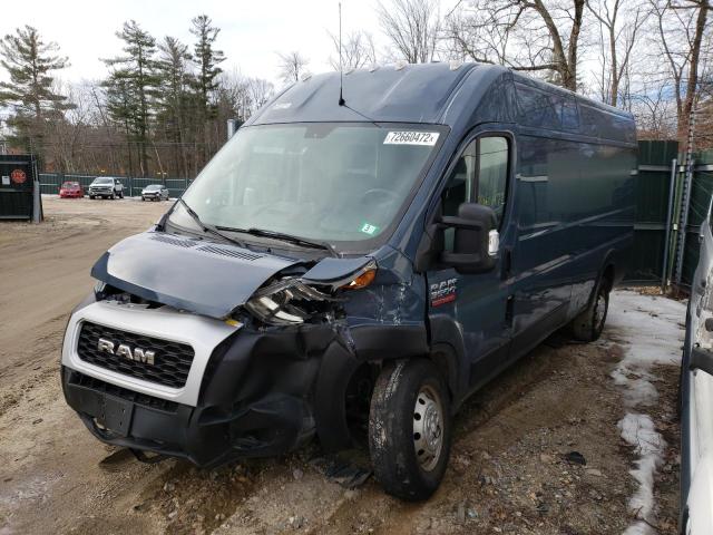 3C6URVJG6KE542236 - 2019 RAM PROMASTER 3500 HIGH ლურჯი ფოტო 1