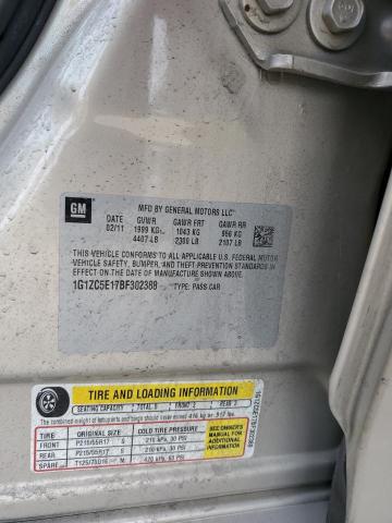 1G1ZC5E17BF302388 - 2011 CHEVROLET MALIBU 1LT 米色 照片 12