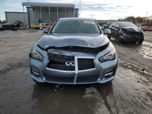 JN1BV7AP8EM688587 - 2014 INFINITI Q50 BASE BLUE photo 5